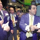 Wall Street traders react to the blue line's 41-point leap.